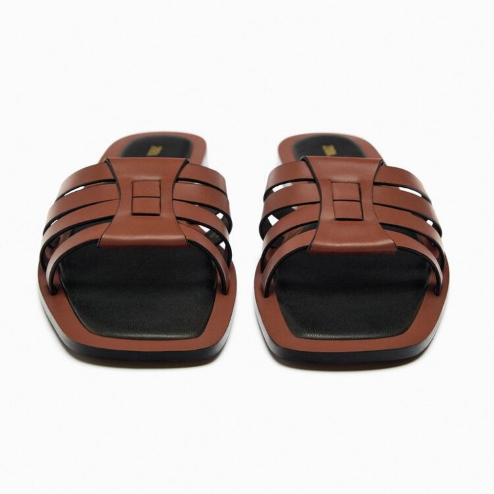 Zara Limited Edition Leather Fisherman Sandals - Picture 2 of 5